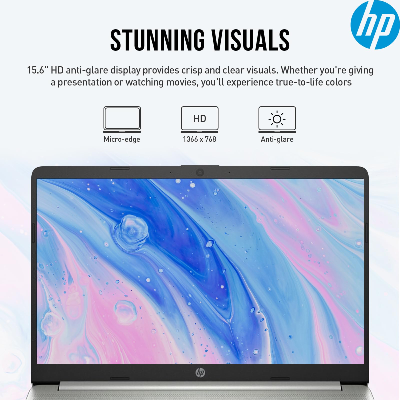 Hp 15 Laptop Computer College Students, Ultra Thin Light Notebook Pc Laptop 15.6 Inch, 4-Core Amd Ryzen 3, 16Gb Ram 512Gb Ssd, L